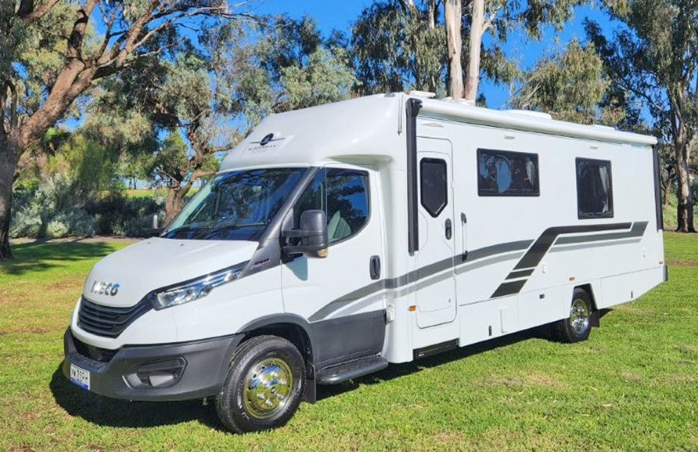 Wirraway 260 SL Motorhome Showing the slideout room